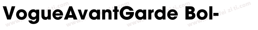 VogueAvantGarde Bol字体转换